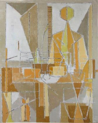 E 50 Oil on canvas 100 x 80 cm On the back ”E 50” Coll. BB