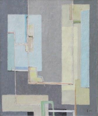 E 52 Oil oncanvas 92 x 77 cm On the back ‘N°8’ ‘Elie Elderen june 52’ Coll. AB – PARIS