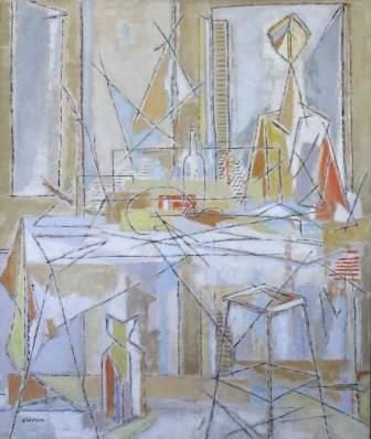 1949 Elderen Oil on canvas on cardboard 80,5 x 75,5 cm On the back ''Elie B. 1949-50'' Coll. AO
