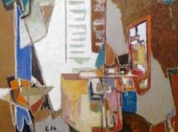 E 54 ''Reconciliation of Greys'' Oil on canvas 122 x 152 cm Stable Gallery n°4 Jan.12, 1955 Coll. Annette d'Assche-Sardaigne