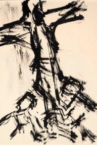 E 61 Encre sur papier Canson Annonay 42 x 37,7 cm Book p.75 Descente de Croix Coll. AB - Pinterest DARWIN